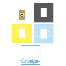 Layered Hockey Grandpa Frame