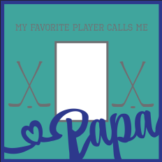 Layered Hockey Papa Frame