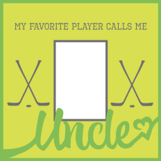 Layered Hockey Uncle Frame