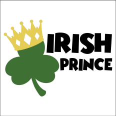 Irish Prince Shamrock with Crown