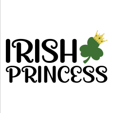 Irish Princess Shamrock with Crown