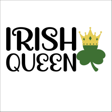 Irish Queen Shamrock with Crown