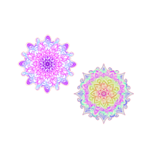 Spring Mandela Stickers, Boho-inspired Mandela Design, Intricate Bohemian Art for Water Bottles or Card Making