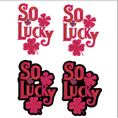 So Lucky SVG-Pink