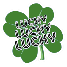 Lucky, Lucky, Lucky Clover SVG