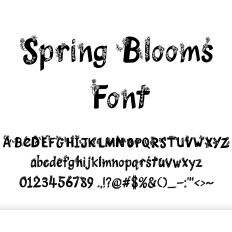 Spring Blooms Font