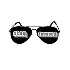Stay Focused Print and Cut Quote
