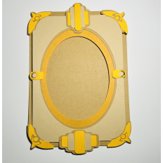 Layered Steampunk Theme Frame 04 SVG or Cut File for pictures or labels