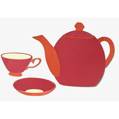 Bubble Tea Pot Layered SVG cut file