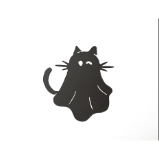 Ghost Cat & Sunflower Cat single layer SVG