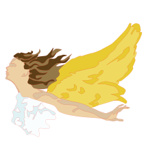 It Is Well Angel Graphic color or mono color