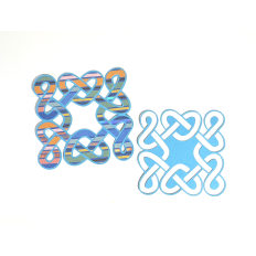 Celtic Squares Layered graphics, SVG cut files