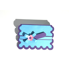 Scalloped Gift Card Holder Card, SVG cut file