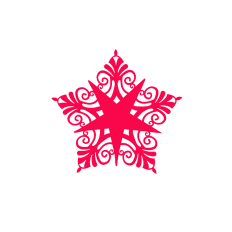 3D Folded Lacey Star Ornament 3 SVG