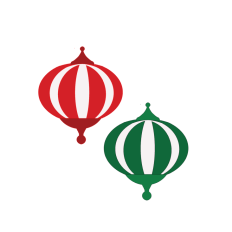 Striped Christmas Ball SVG cut file