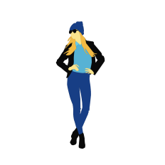 Fashion Girl in Sunglasses Layered cut file