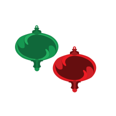 Victorian Swirl Christmas Ornament SVG cut file