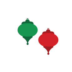 Classic Tiered Round Christmas Ornament SVG