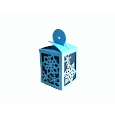 Snowflake Lantern or Trinket Box SVG cut file
