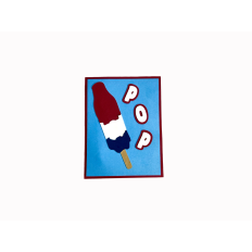 Rocket "Pop" Card Front for any occasion w/Insert