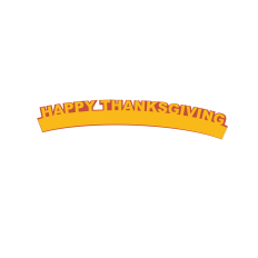 Happy Thanksgiving Table Pick or Cake Topper