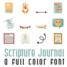Scripture Journal Full Color Font