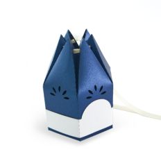 Elegant Flower Bud Souvenir Box With Label