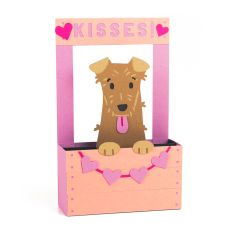 Kissing Booth Terrier - 3D Valentine’s Day Card 