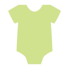 Baby Onesie Silhouette SVG Cut File Newborn Clothes 
