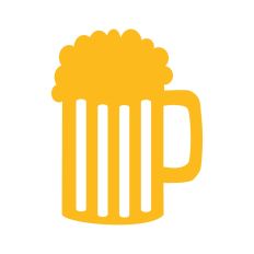 Beer Mug Silhouette SVG Cut File