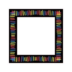 Black SVG Frame Rainbow Lines Print and Cut