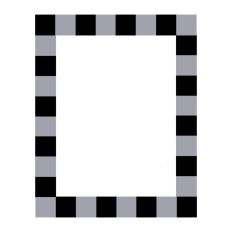 Black and Gray Squares Frame SVG Print and Cut Border