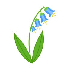 Hand Drawn Bluebells Print and Cut SVG File