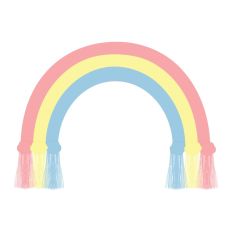 Boho Rainbow with Tassels Print and Cut File