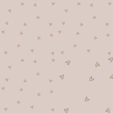Brown Neutral Hearts Pattern