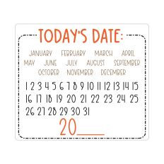 Today's Date Calendar Card