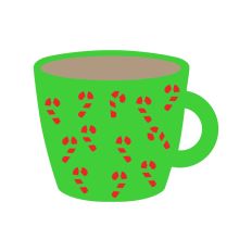 Candy Canes Coffee Cup-Layered