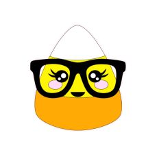 Cute Candy Corn with Glasses