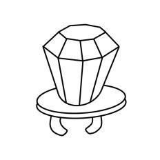 Hand Drawn Candy Ring Coloring Page SVG