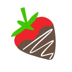 Drizzled Chocolate Covered Strawberry-Layered