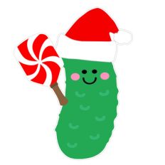 Christmas Pickle Playing Pickleball