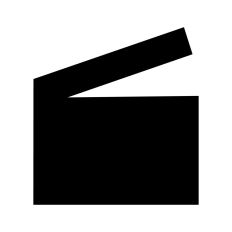 Clapper Board Silhouette Movie SVG Cut File
