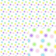 Colorful Circle Bursts Printable Pattern Seamless Design
