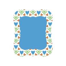 Vintage Cottage Heart Pattern Frame