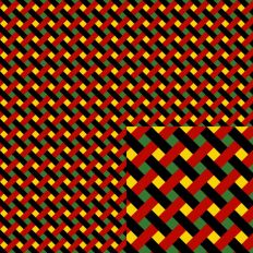 Diagonal Woven Juneteenth Colors Pattern