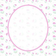 Santa Hat Disco Ball Pattern SQUARE Invitation Template-White