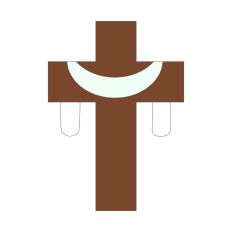 Draped Easter Resurrection Cross 3 Layered Cut File