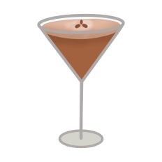 Espresso Martini Glass Drink Print and Cut File SVG