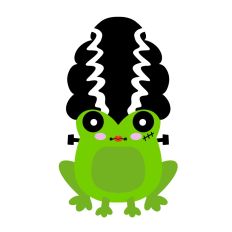 Frankenstein's Monster's Wife Halloween Frog