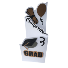 Congrats Grad Slimline Z-fold card